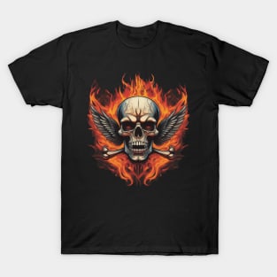 Inferno Rock Apparel: Ignite Your Style with Fiery Flair T-Shirt